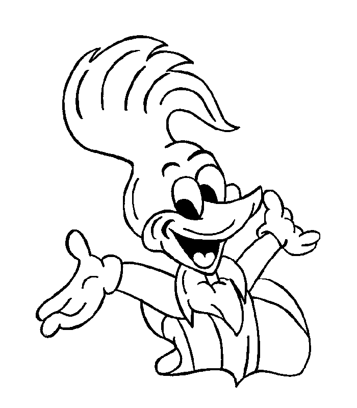 Woody Woodpecker Coloring Pages 12